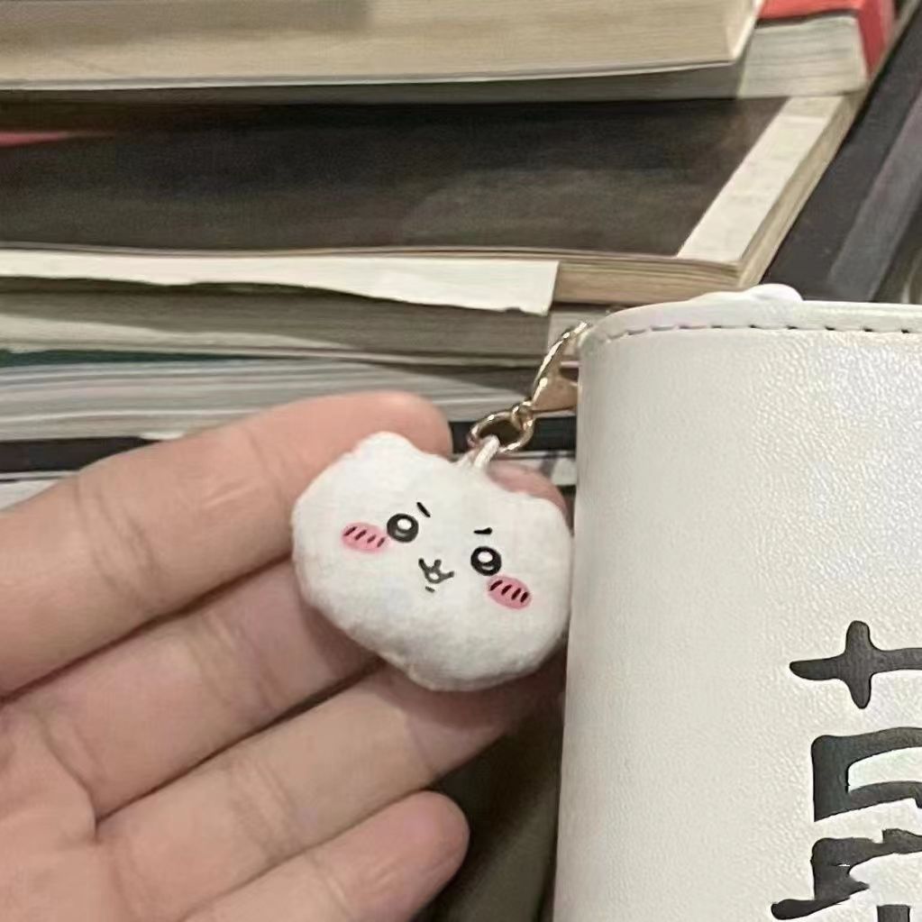 มินิน่ารัก Chikawa จี้ตุ๊กตาหยิกนวด Doughnut ตุ๊กตากระเป๋าจี้ตกแต่ง