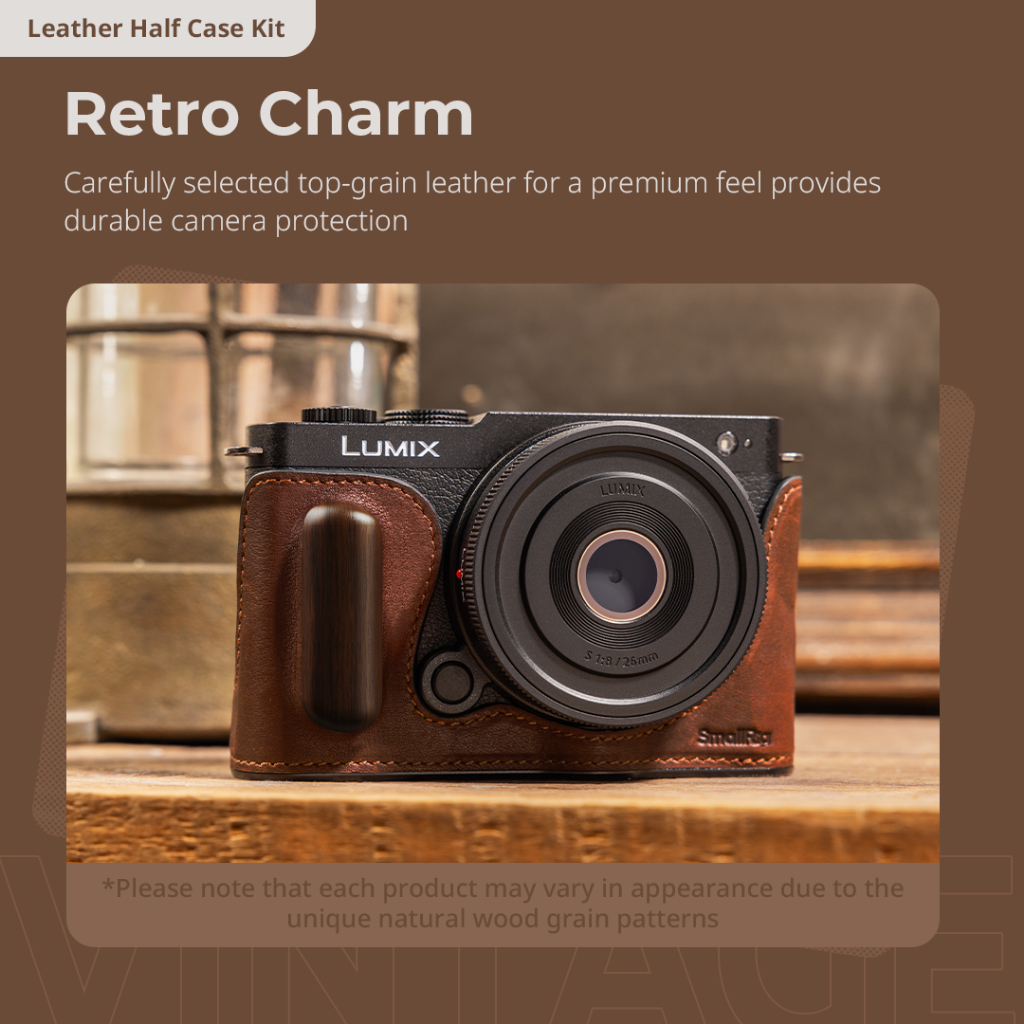 กรงกล้อง SmallRig ซองหนัง ด้ามจับรูปตัว L สําหรับ Panasonic LUMIX S9 #4515 #4703 #4517