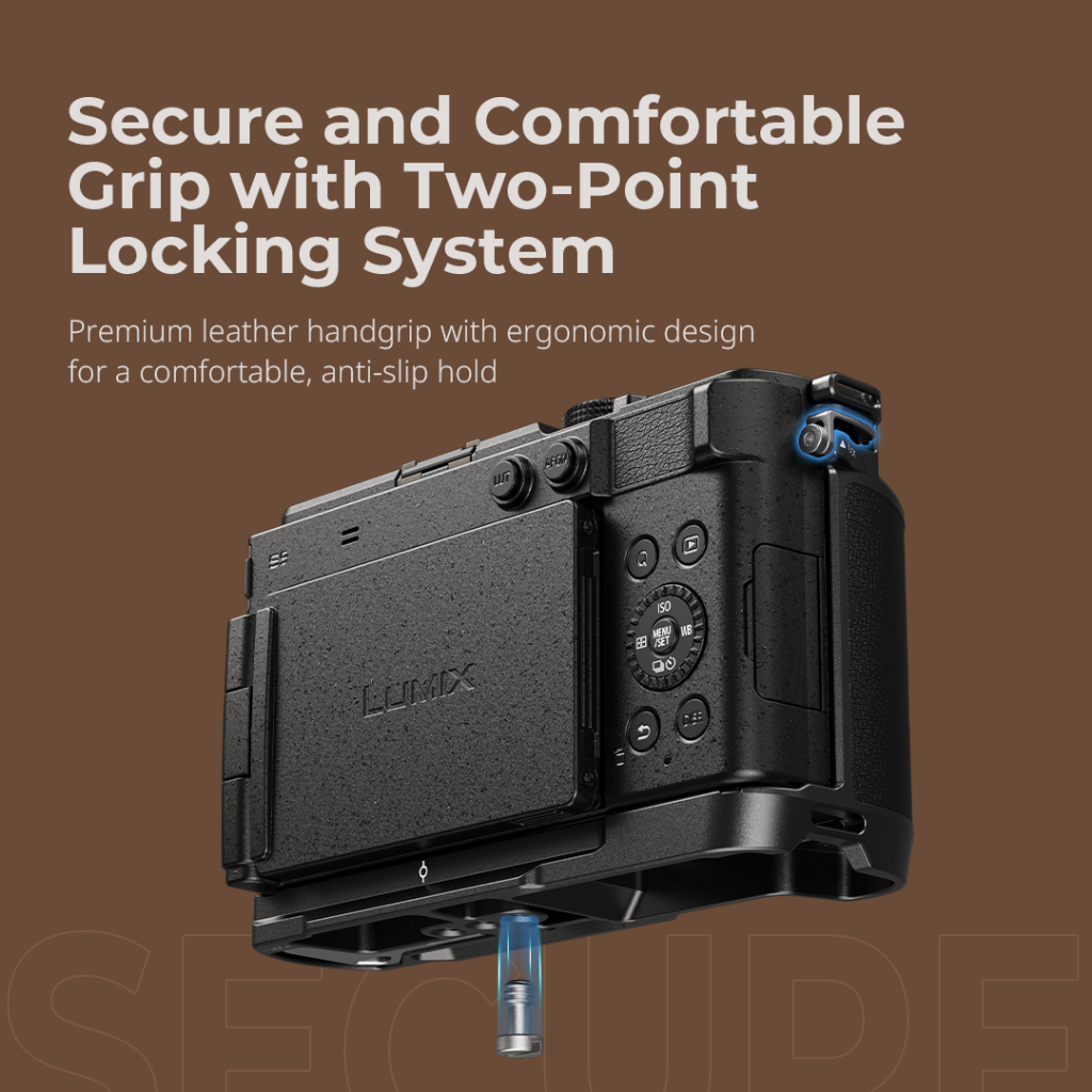 กรงกล้อง SmallRig ซองหนัง ด้ามจับรูปตัว L สําหรับ Panasonic LUMIX S9 #4515 #4703 #4517