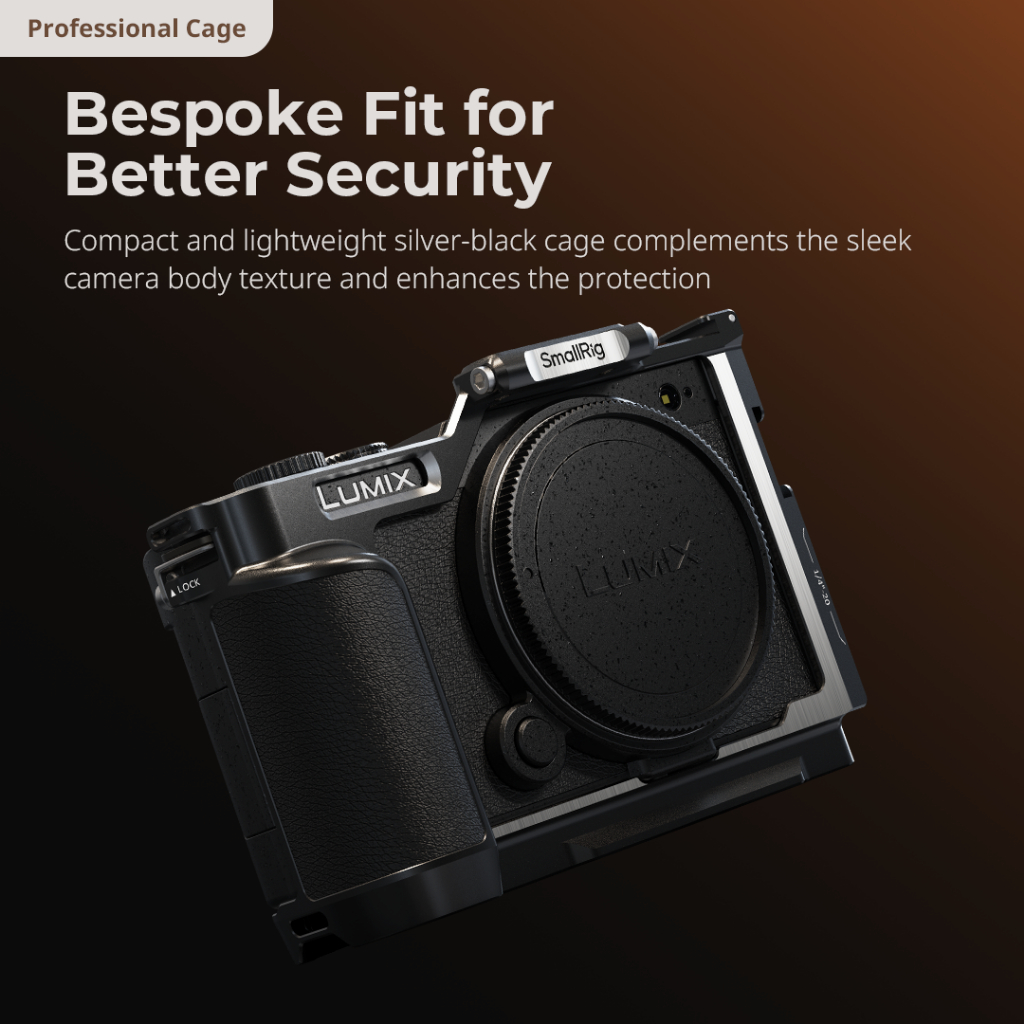กรงกล้อง SmallRig ซองหนัง ด้ามจับรูปตัว L สําหรับ Panasonic LUMIX S9 #4515 #4703 #4517
