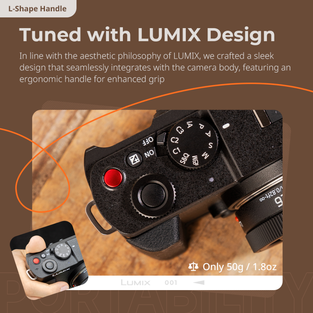 กรงกล้อง SmallRig ซองหนัง ด้ามจับรูปตัว L สําหรับ Panasonic LUMIX S9 #4515 #4703 #4517