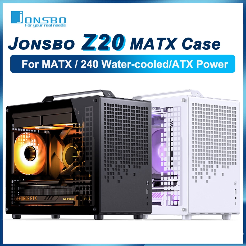 JONSBO Z20 MATX กรณีที่ถอดออกได้แบบพกพามินิเดสก์ท็อปแชสซีรองรับ 363 มม.กราฟิกการ์ด 240 ระบายความร้อน