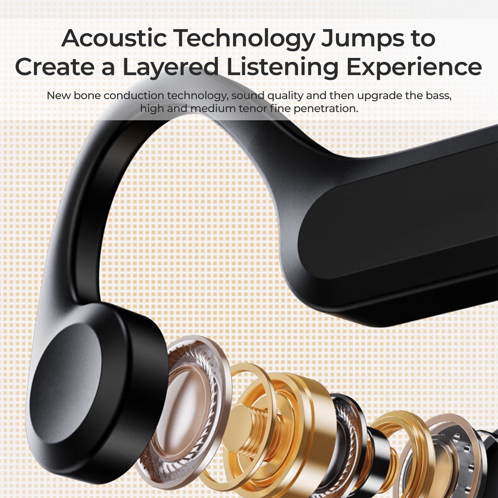 Kiip Wireless DTS10 หูฟังบลูทูธ Bone Conduction หูฟังชุดหูฟัง