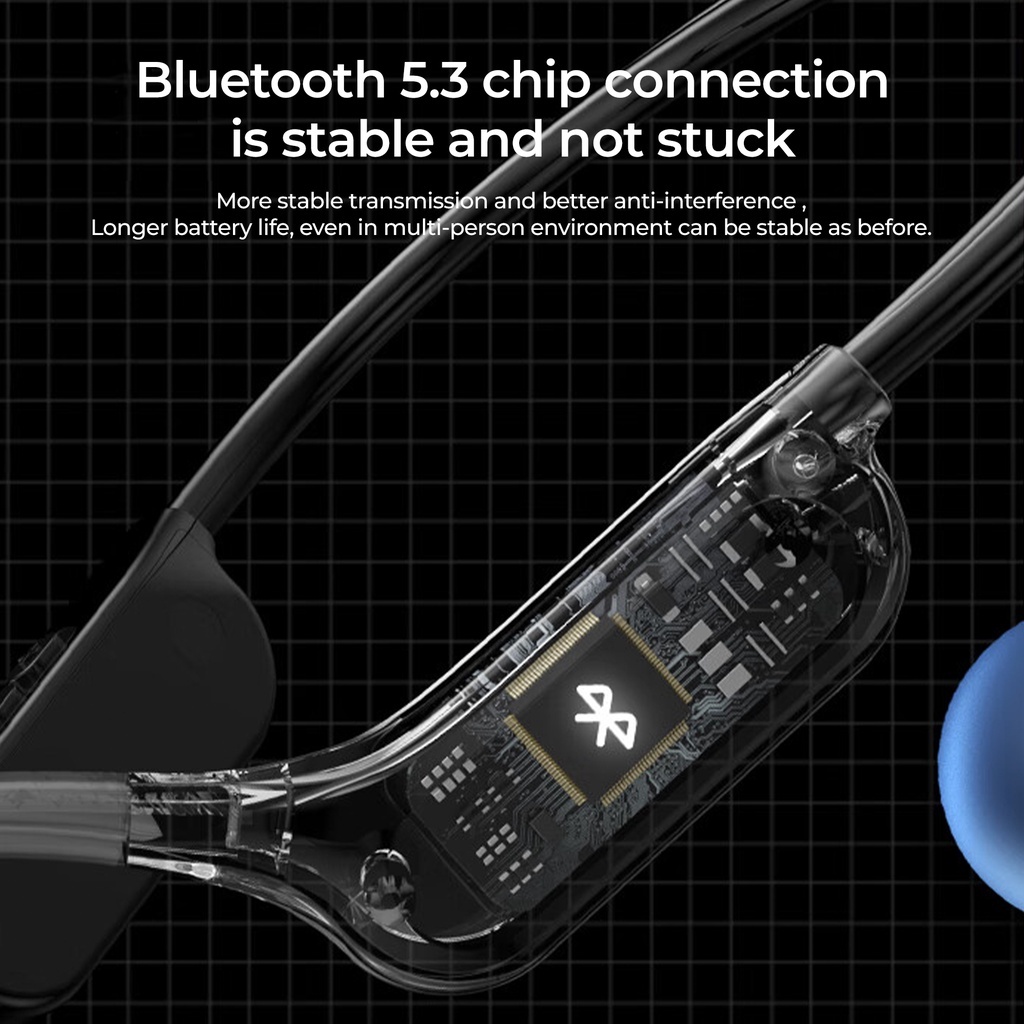 Kiip Wireless DTS10 หูฟังบลูทูธ Bone Conduction หูฟังชุดหูฟัง