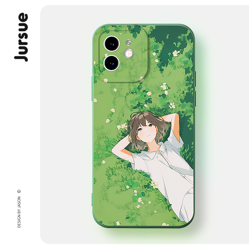 Jursue น่ารักตลกความงามกันกระแทกสําหรับ iPhone 17 16 15 14 13 12 11 Pro Max SE 2020 X XR XS ip 8 7 P