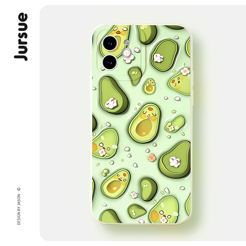 Jursue น่ารักตลกความงามกันกระแทกสําหรับ iPhone 17 16 15 14 13 12 11 Pro Max SE 2020 X XR XS ip 8 7 P