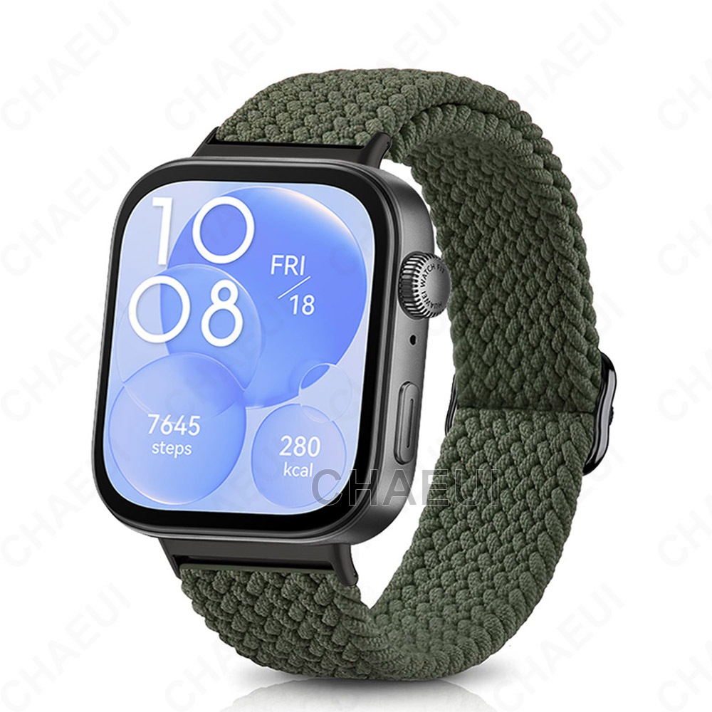 สายไนลอนสร้อยข้อมือถักสายเปลี่ยนสําหรับ Huawei Watch Fit 4 Pro 3 2 / Huawei Watch Fit Special Edition - รูปที่ 7