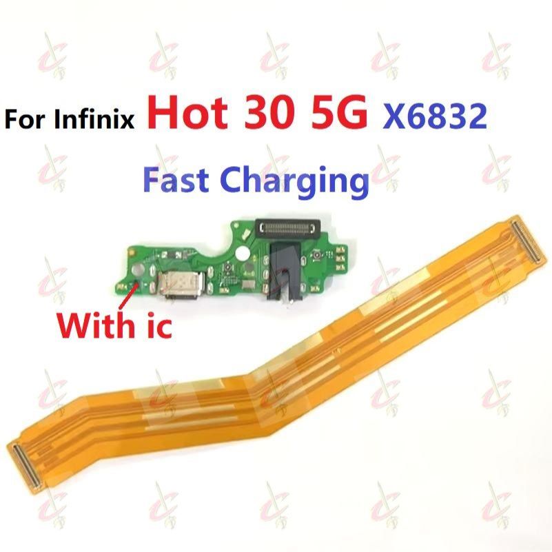 แพรตูดชาร์จ ตูดชาร์จ (Charging board) สําหรับ Infinix Hot 30 5G X6832 แพรต่อจอ (Board Flex)