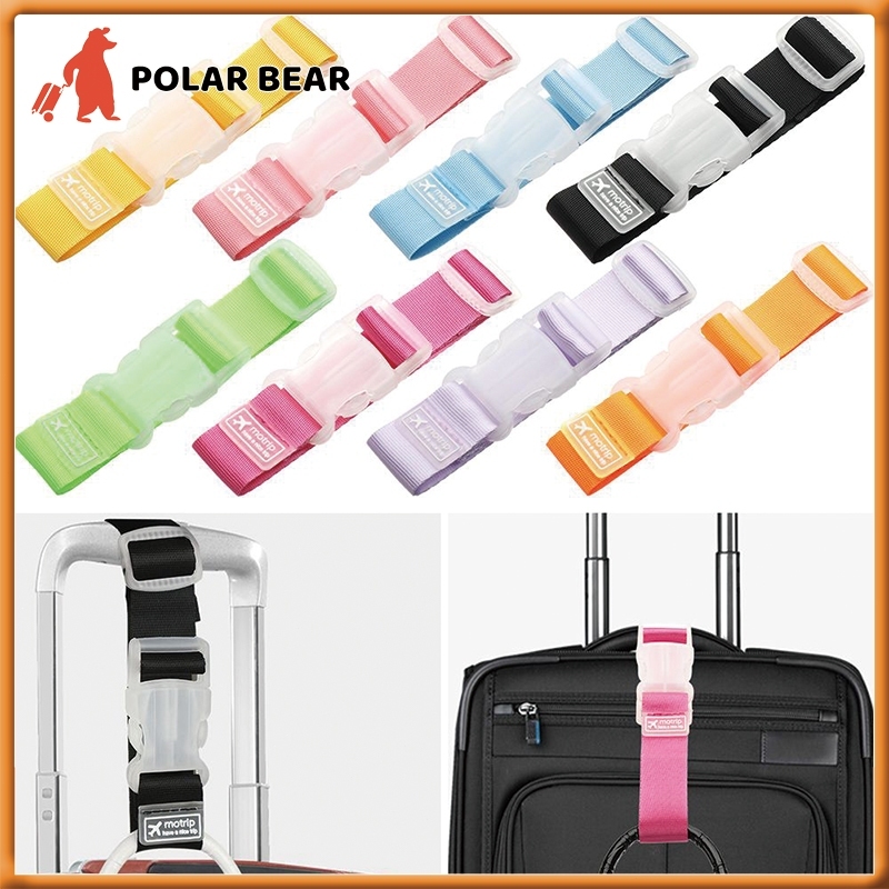 【สต็อกไทยพร้อมส่ง】สายรัดกระเป ๋ าเดินทางมีสไตล ์ หลายสีปรับกระเป ๋ าเดินทางชั ้ นวางกระเป ๋ าเดินทางหัวเข ็ มขัด