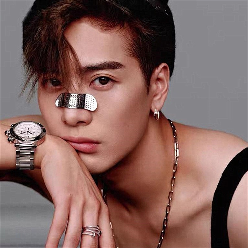 Jackson Same Style Alan Crocetti บุคลิกภาพอุปกรณ์เสริมผู้ชายและผู้หญิงคลิปจมูกเว้ารูปร่างเครื่องประดับแฟชั่นน้ํา