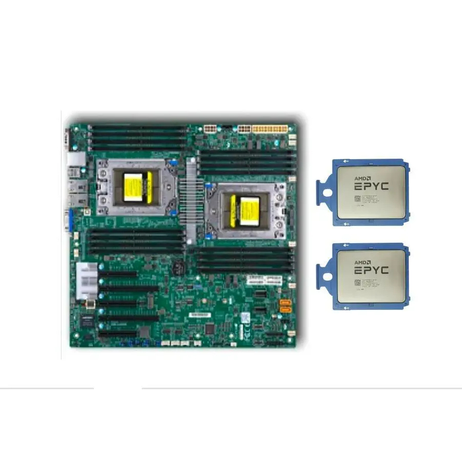 เมนบอร์ด Supermicro H11DSi-NT E-ATX + 2* AMD EPYC 7551 64 Core 128Threads CPU
