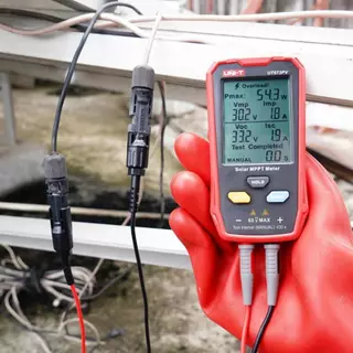 Uni-t UT673PV พลังงานแสงอาทิตย ์ MPPT Meter 5 ~800W PV โมดูลเครื ่ องทดสอบพลังงานสูงสุดวงจรเปิดแรงดันไฟฟ ้ าลัดวงจรปัจจุบัน Lmp Vmp ทดสอบ