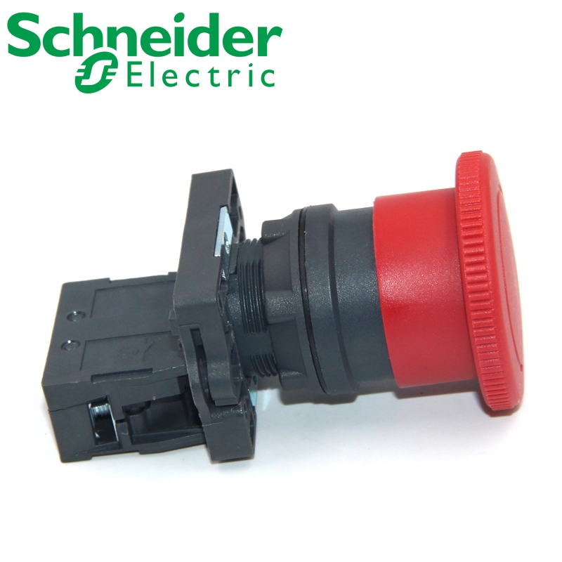 Schneider XA2ES542 ปุ่มหยุดฉุกเฉินหมุนรีเซ็ต 1NC ยี่ห้อใหม่ XA2ES442 XA2ES642