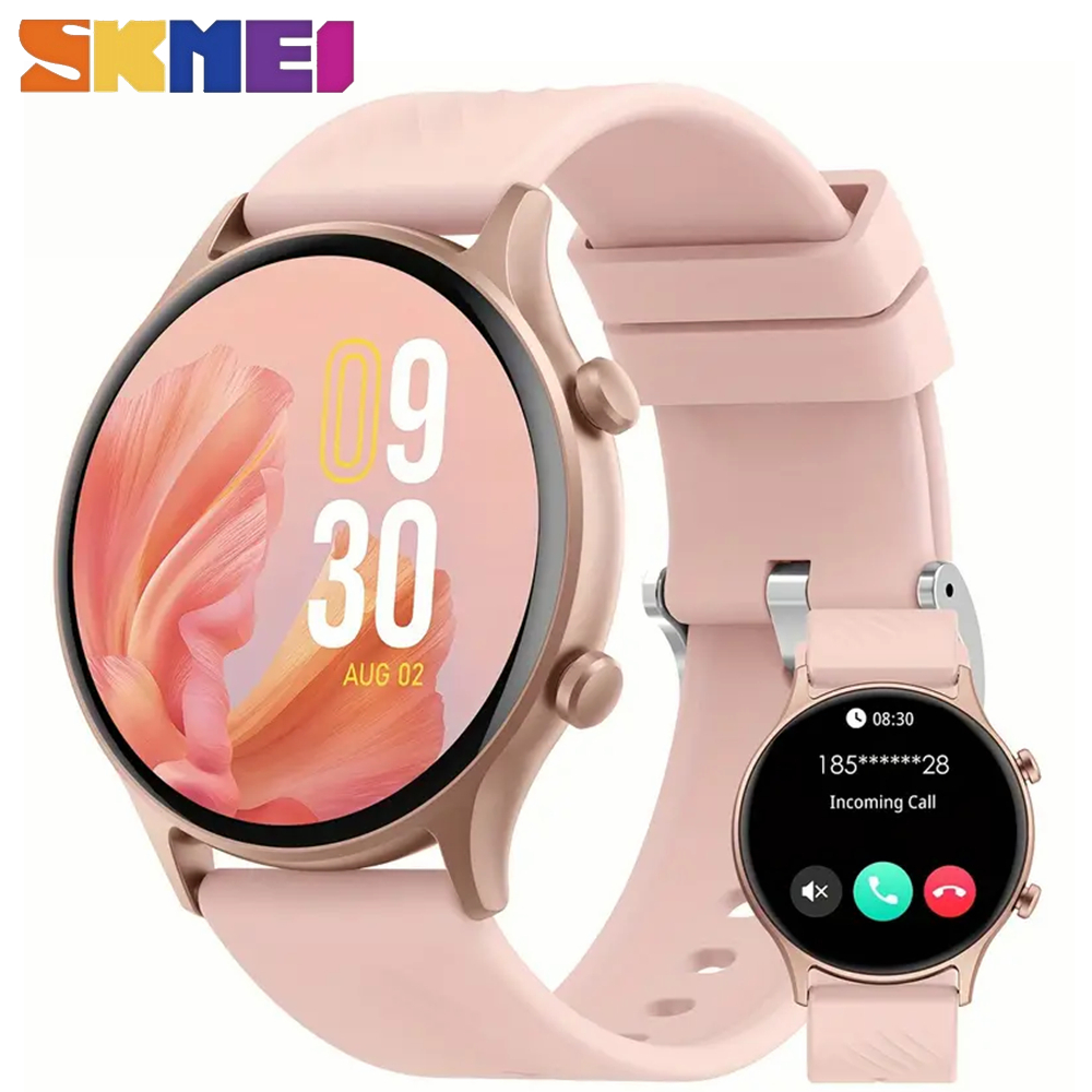 Skmei 1.39 นิ ้ วสมาร ์ ทนาฬิกา WoMen บลูทูธโทรฟิตเนส Traker นาฬิกากีฬา Dial Cus