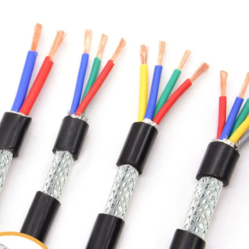 Rvvp Shielded Cable 22/20/18/17/16/14AWG 2/3/4/5/6/7/8/10/12 Cores Shielded Control Signal Copper Wi