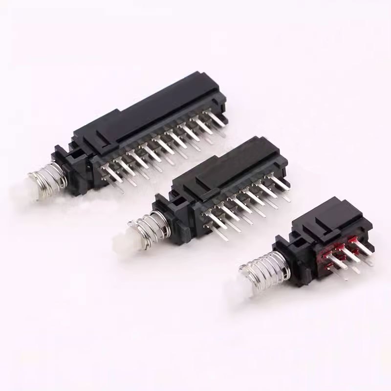 5pcs PS-909C สีดําตรงปุ่มสวิทช์กุญแจ 22d01 คู่แถว 6/12/18 ฟุต Self-Locking สวิทช์