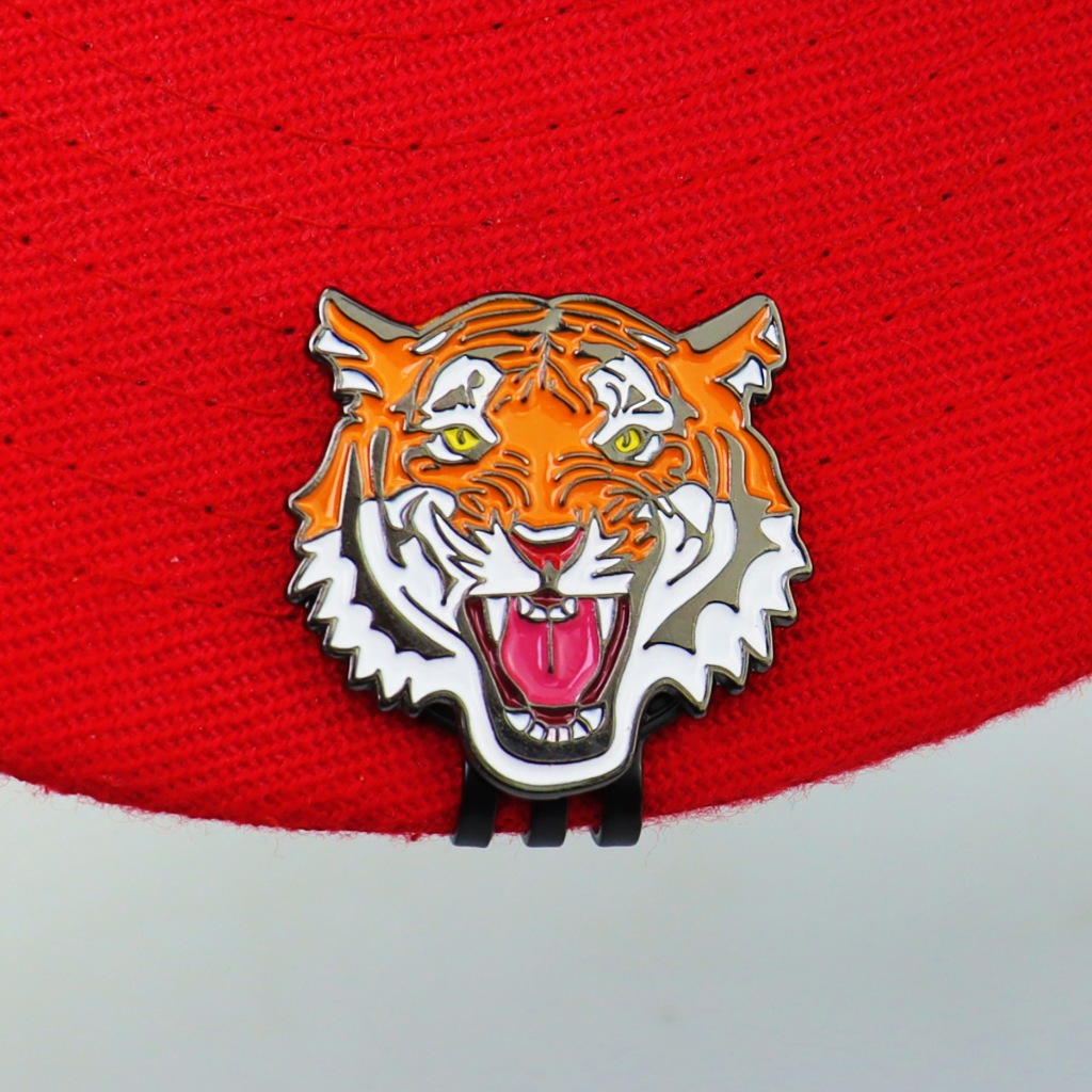 ใหม ่ อุปกรณ ์ กอล ์ ฟอุปกรณ ์ เสริม Golf Ball Marker หมวกคลิป Creative Tiger Ball Marker LY5872 - รูปที่ 5