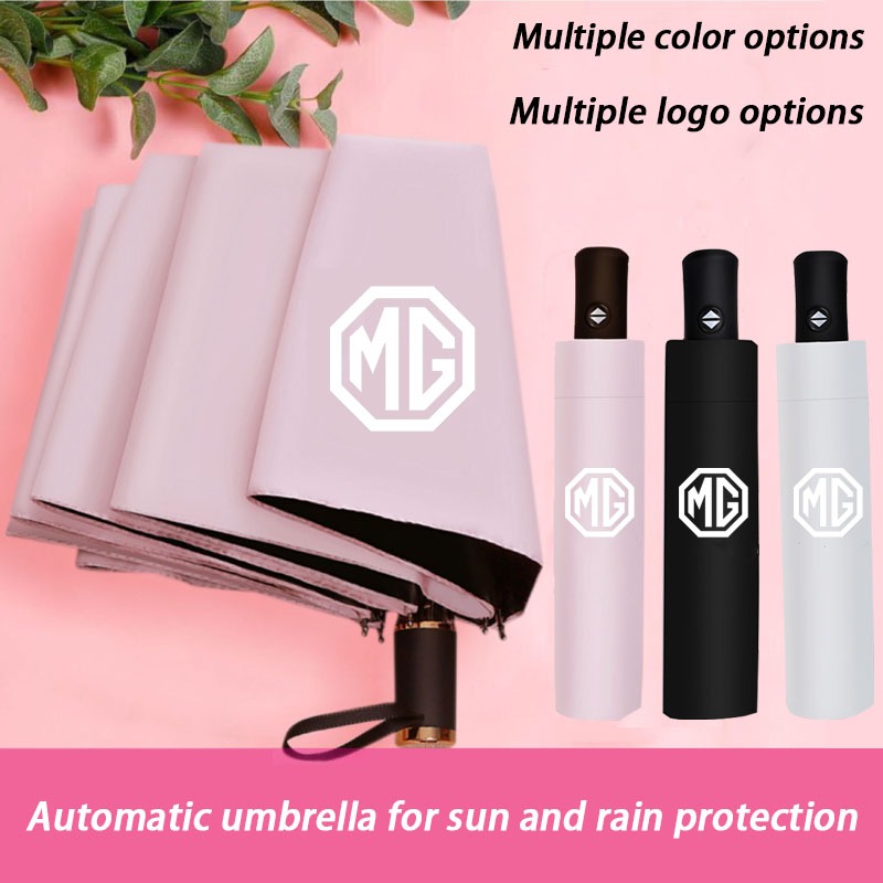 Mg Car UV ร่มกันแดดยางสีดําฝนและฝนป้องกันรังสียูวีร่มป้องกันแสงแดดสําหรับผู้ชายและผู้หญิง MG3 MG4 MG
