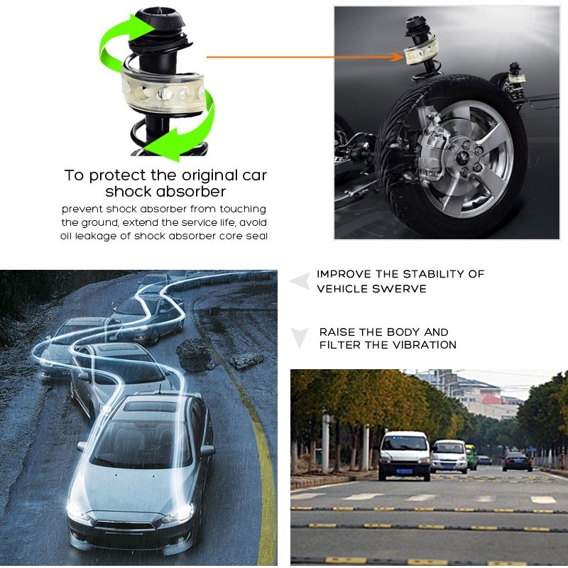 [2 ชิ้น] โช๊คอัพบัฟเฟอร์สปริง บัฟเฟอร์รองโช๊ค ยางรองสปิงโช๊ค ยางรองสปริงโชค สปริงโช๊ครถยนต์ - รูปที่ 6