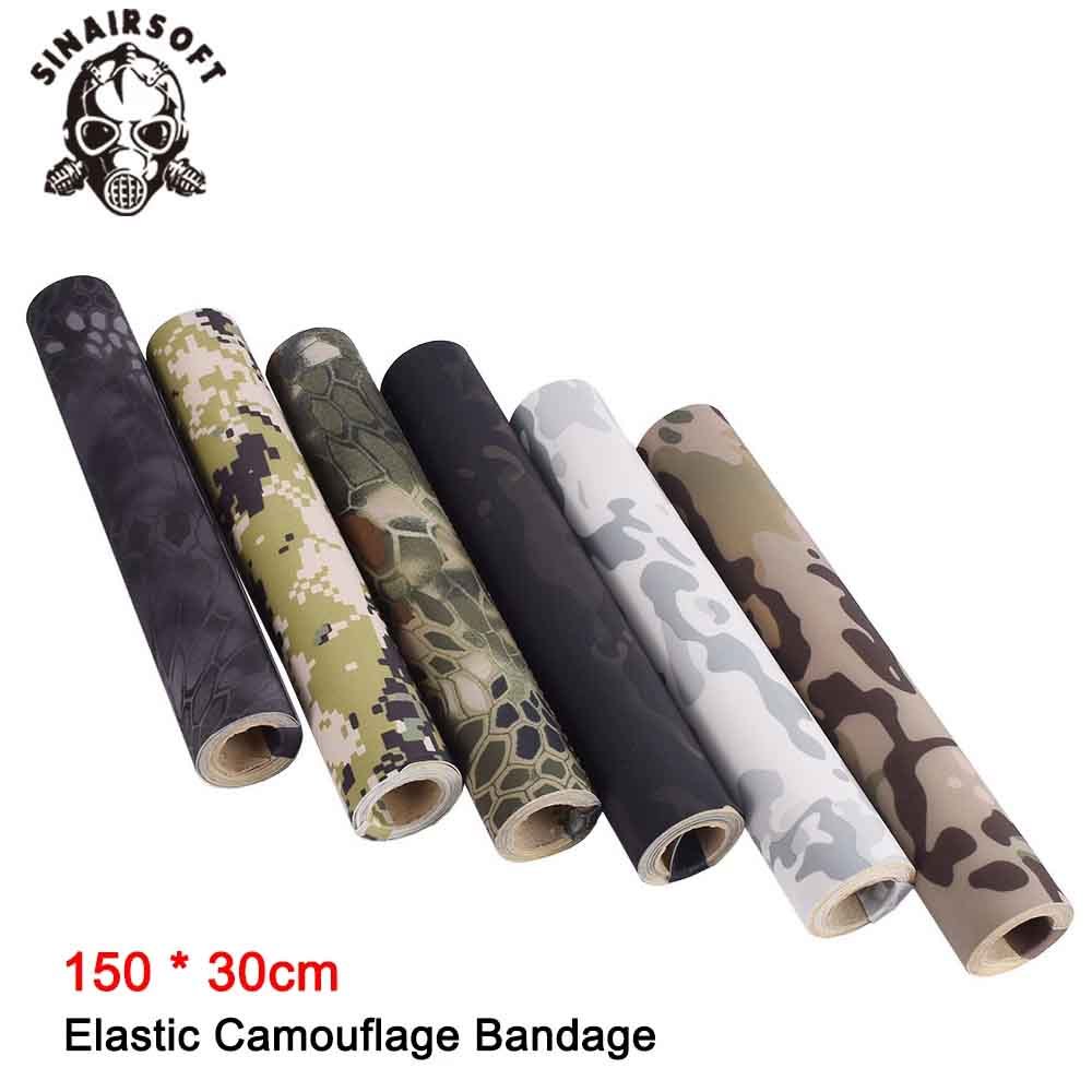Sinairsoft เทปกาวในตัวยืดหยุ่นสูงกลางแจ้งอเนกประสงค์แคมป์ปิ้งผ้ากาวในตัว