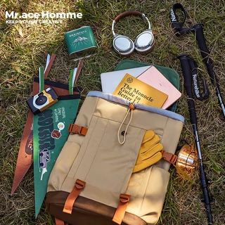 Mr.ace Homme 3003 กระเป๋าเป้สะพายหลังกันน้ําสําหรับผู้ชายกระเป๋านักเรียนความจุขนาดใหญ่สําหรับนักเรียนกระเป๋าเป้แบบเต็