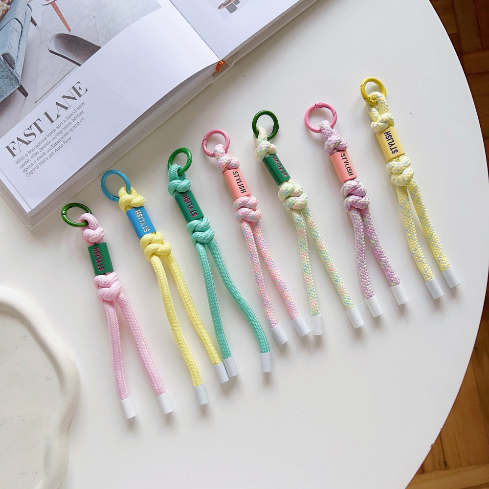ใหม ่ น ่ ารักโทรศัพท ์ Charm สายจี ้ สายคล ้ องคอเชือกเส ้ นเล ็ กสาวผู ้ หญิงกระเป ๋ าพวงกุญแจ