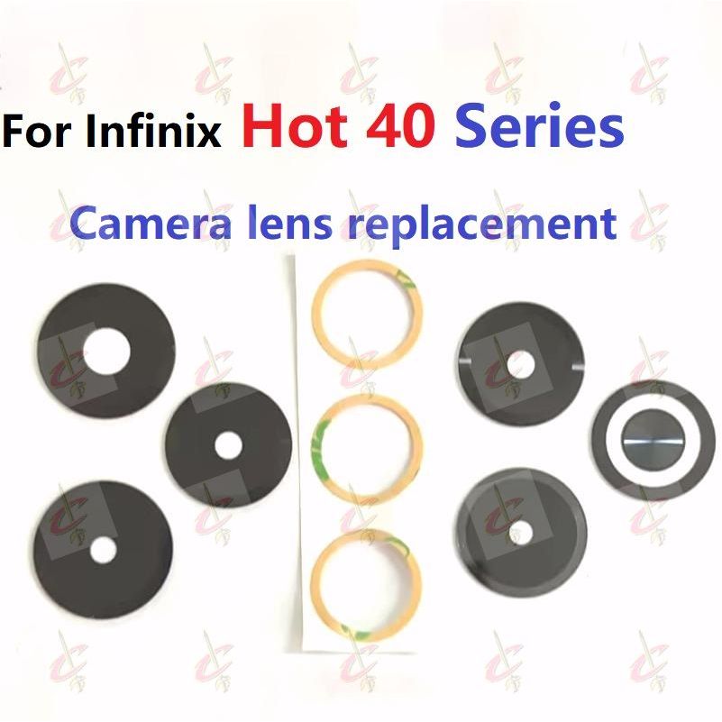 กระจก เลนส์กล้อง แบบเปลี่ยน พร้อมกาว สําหรับ Infinix Hot 40 Pro 40i X6528 X6836 X6837 X6528B