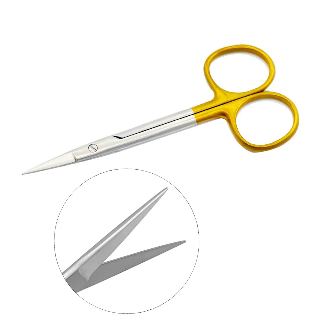 1 PC ทันตกรรมกรรไกรสแตนเลส 11.5 ซม.เข ็ มผู ้ ถือคีมตรงปลายหัว