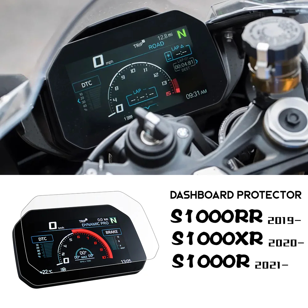 สําหรับ BMW S1000R S 1000 R อุปกรณ์เสริมแดชบอร์ดป้องกันหน้าจอ S1000RR S1000 RR TPU เครื่องมือฟิล์ม S1000R S1000RR S1000XR อะไหล่