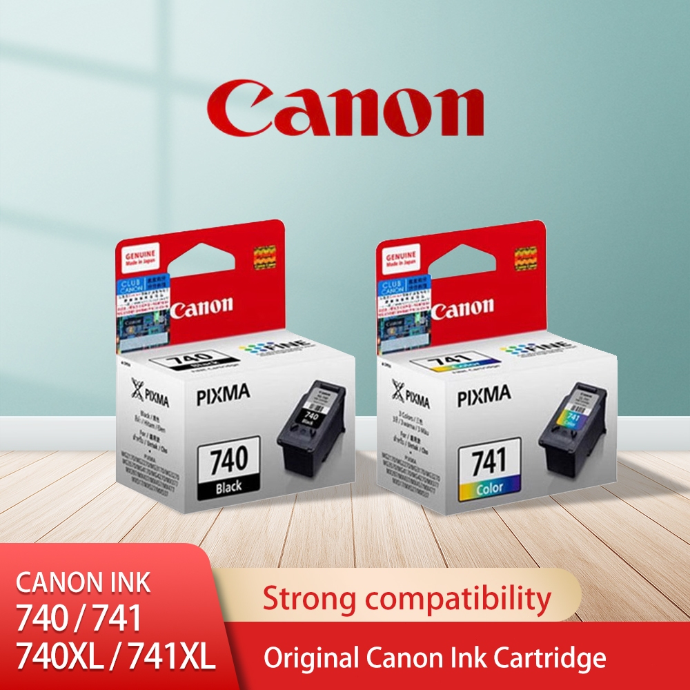 [ต้นฉบับ] ตลับหมึก Canon 740 740XL สีดํา 741 741XL ตลับหมึกสีสําหรับ Pixma MG2170 MG2270 MG3170 MG32