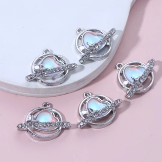 10pcs ใหม่หัวใจเคลือบ Charms สีชมพูแฟชั่น Y2K สไตล์จี้สําหรับ DIY Handmade ผลการค้นหาอุปกรณ์เสริมสร้อยคอเครื่องประดับ