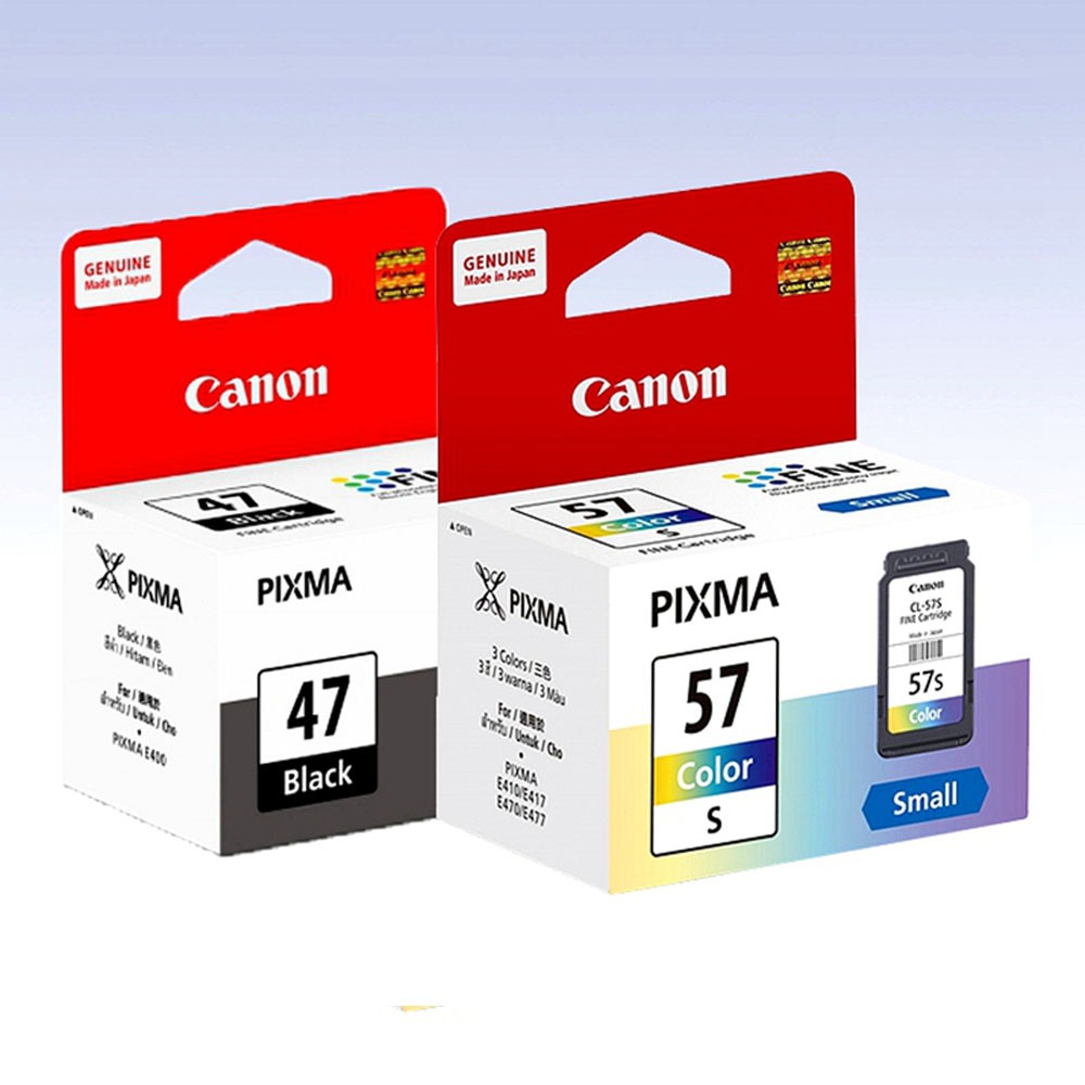 Canon PG-47 CL-57 ตลับหมึก 47 57 PG 47 CL 57 สําหรับ E470 E477 E480 E3170 E3177