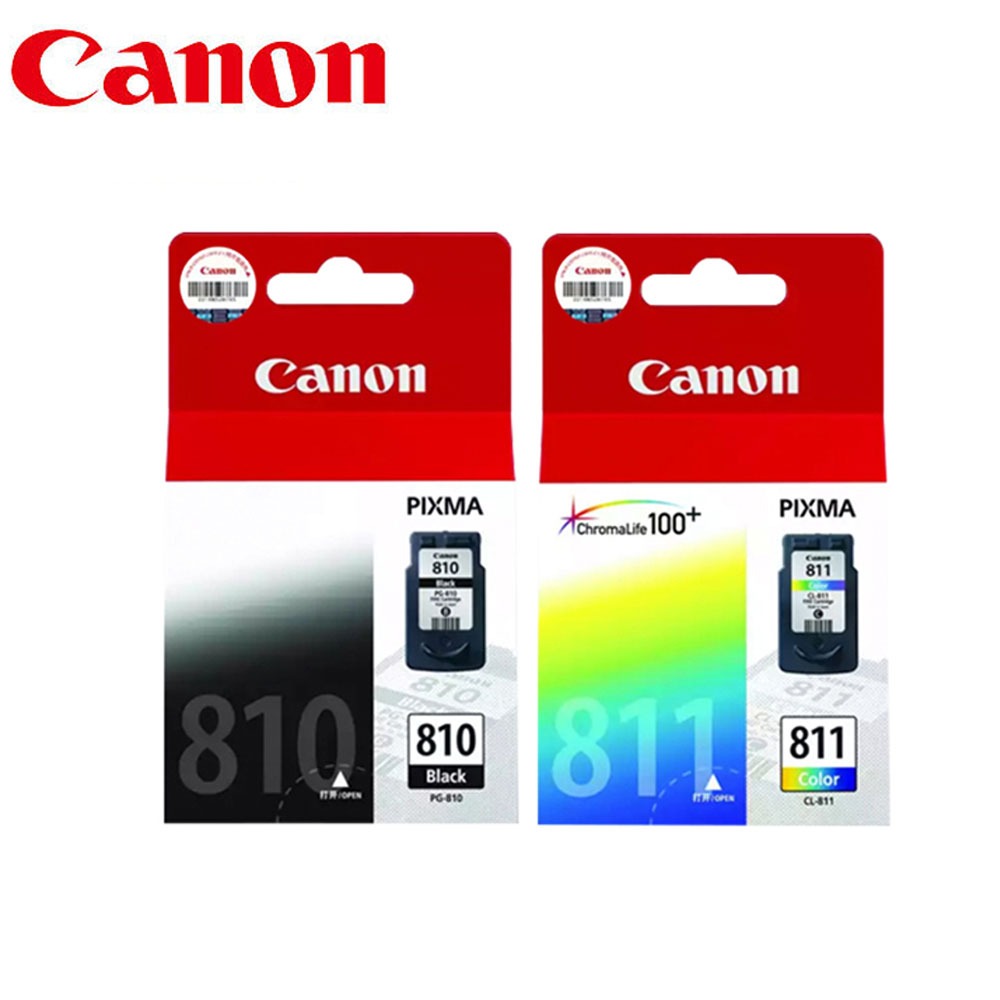 Canon PG810 Black & CL811 Tri-Color Original ตลับหมึกสําหรับ MP276 486 496 MX328 338 MP258