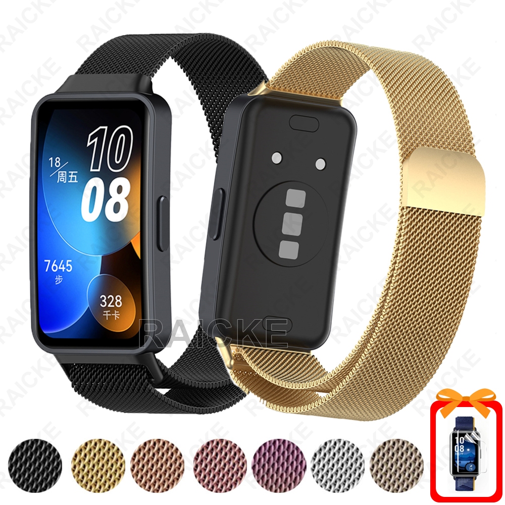 สายรัดโลหะ Watcband แบบคลาสสิกสําหรับ Huawei Band 9 / 8 / 7 /6