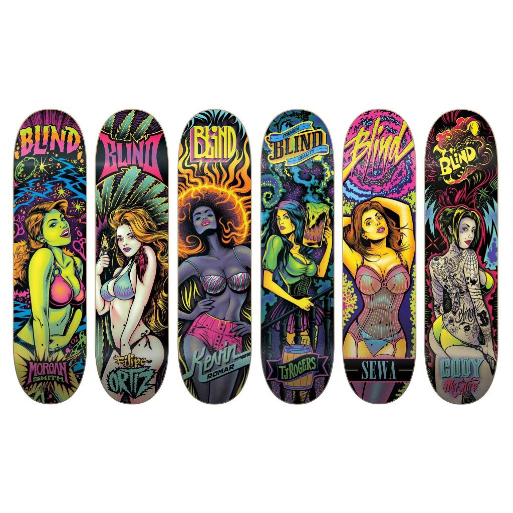 Skateboard DECK GIRL DESIGN ดีไซน์ผู้หญิง PRO SKATEBOARD DECK ผู้ใหญ่สเก็ตบอร์ด DECK DIY