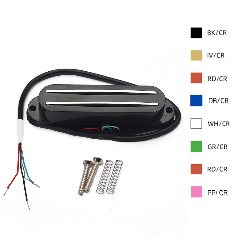 Alnico II Mini Humbucker ST Single Coil ขนาด Double Rail Pickup 9K 4 Conduct Output Coil Splitting Alnico 2 Pickup Multi Colour
