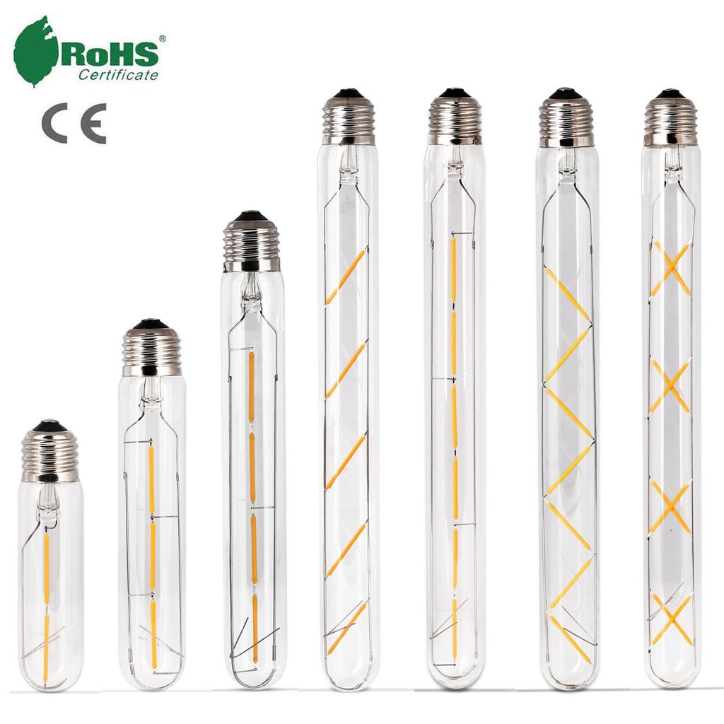 E27 2-8W T30 หลอดไฟ LED Vintage Retro Filament Edison โบราณหลอดไฟ 220V 85-265V Warm White
