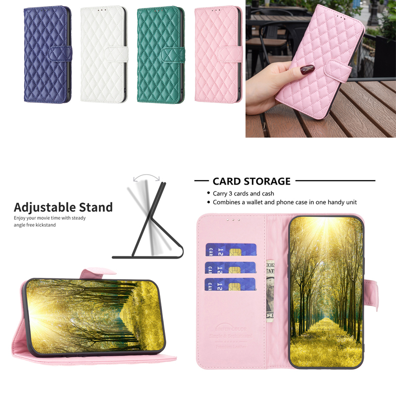 กระเป๋าสตางค์แฟชั่นหรูหราสําหรับ Samsung Galaxy M55 M62 M15 A55 A35 A15 A05s A25 A24 A34 A54 A14 A23 กรณีหนัง Slim Flip Casing