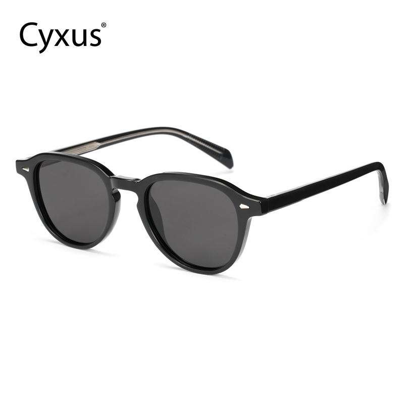 Cyxus แว ่ นตากันแดดโพลาไรซ ์ แผ ่ นวัสดุ UV ทนสบายทนทาน Clear Anti-glare เหมาะสําหรับเดินทางกลางแจ ้ งสําหรับผู ้ ชายและผู ้ หญิง P1554