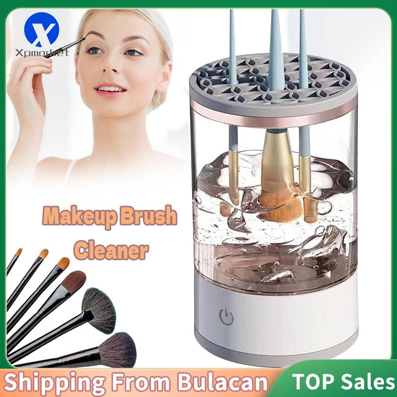 Xpmarket Make Up Brush เครื่องทําความสะอาดอัตโนมัติ เครื่องทําความสะอาดแปรงแต่งหน้าไฟฟ้าแบบพกพา