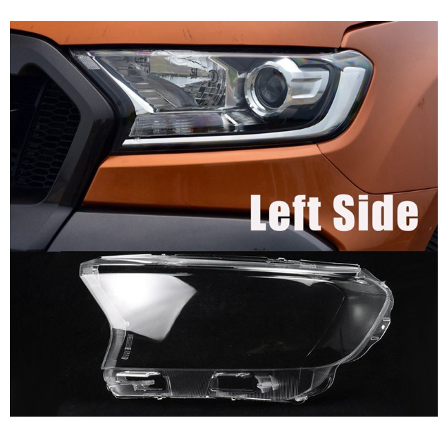 เปลี่ยนเลนส์ไฟหน้าไฟหน้าเลนส์ฝาครอบไฟหน้าสําหรับ FORD RANGER/everest 2016 2017 2018 2019 2020 คุณภาพองค์กร