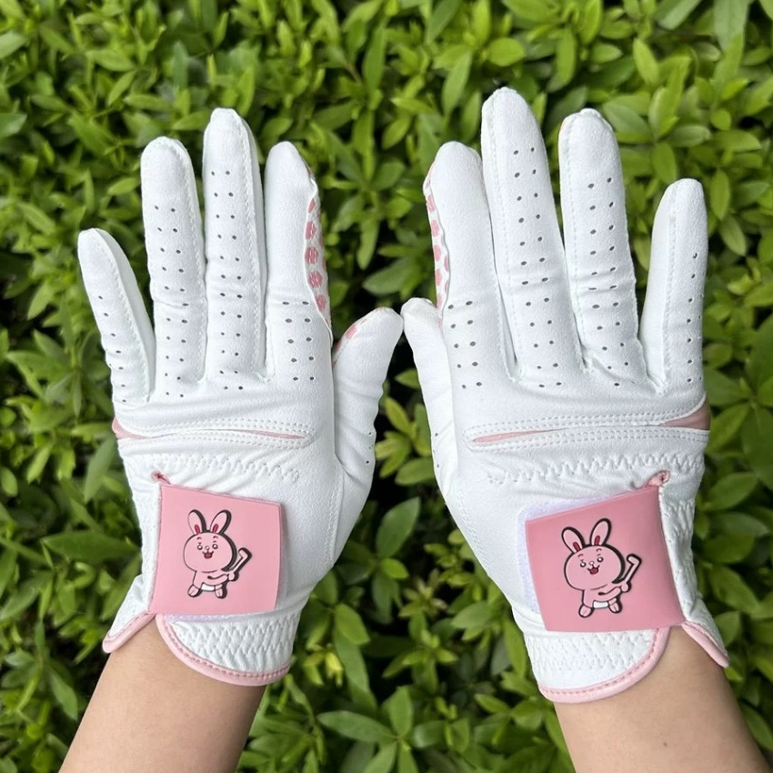 ถุงมือกอล์ฟ ผ้าไมโครไฟเบอร์ แบบใส กันลื่น น้ําหนักเบา เหมาะกับฤดูใบไม้ผลิ และฤดูร้อน สไตล์เกาหลีใต้ สําหรับผู้หญิง