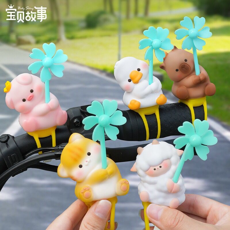 Hua Hua Hua Wai Tou Sha ตกแต่งรถจักรยานยนต์ไฟฟ้าเดสก์ท็อปการ์ตูนตุ๊กตาตกแต่ง Capibala ของขวัญสร้างสรรค์