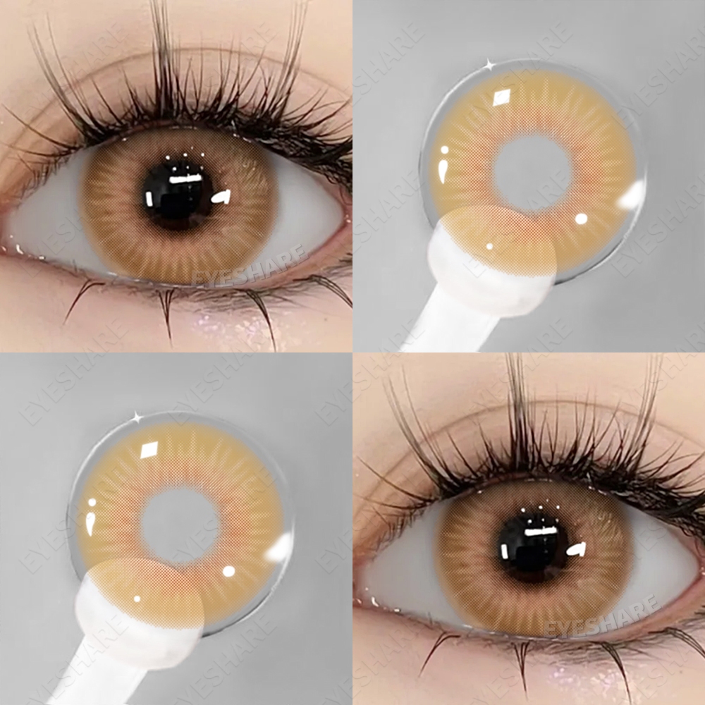Eyeshare (COD ) ATLANTIS BROWN Contact Len 1 คู ่ ตาใหญ ่ 14.5 มม . คอนแทคเลนส ์