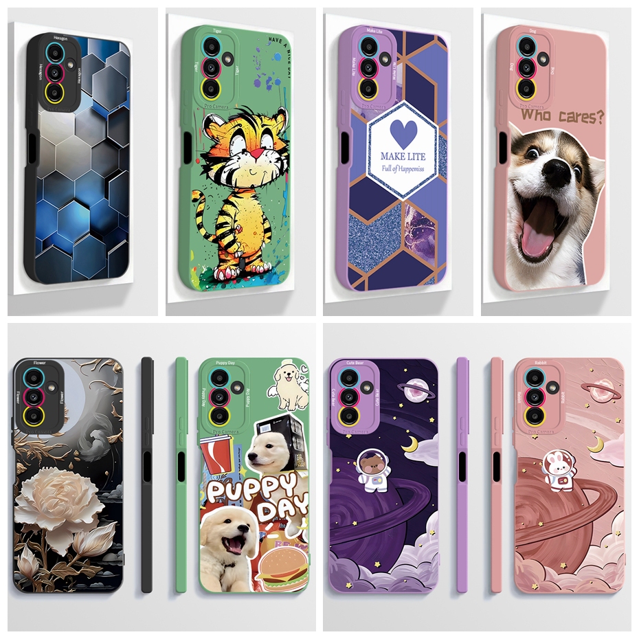 สําหรับ Samsung A04s เคสโทรศัพท ์ Softcase Aesthetic Liquid ซิลิโคน Protector Smooth กันกระแทกกันชนออกแบบใหม ่