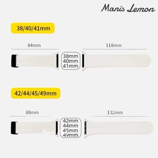 Manis Lemon สายนาฬิกาข้อมือ Magnetic for Smart Watch band Series 11 10 9 8 3 5 4 SE 6 7 2 1 Ultra 49 46 45 44 40 41 38 42 mm มม.