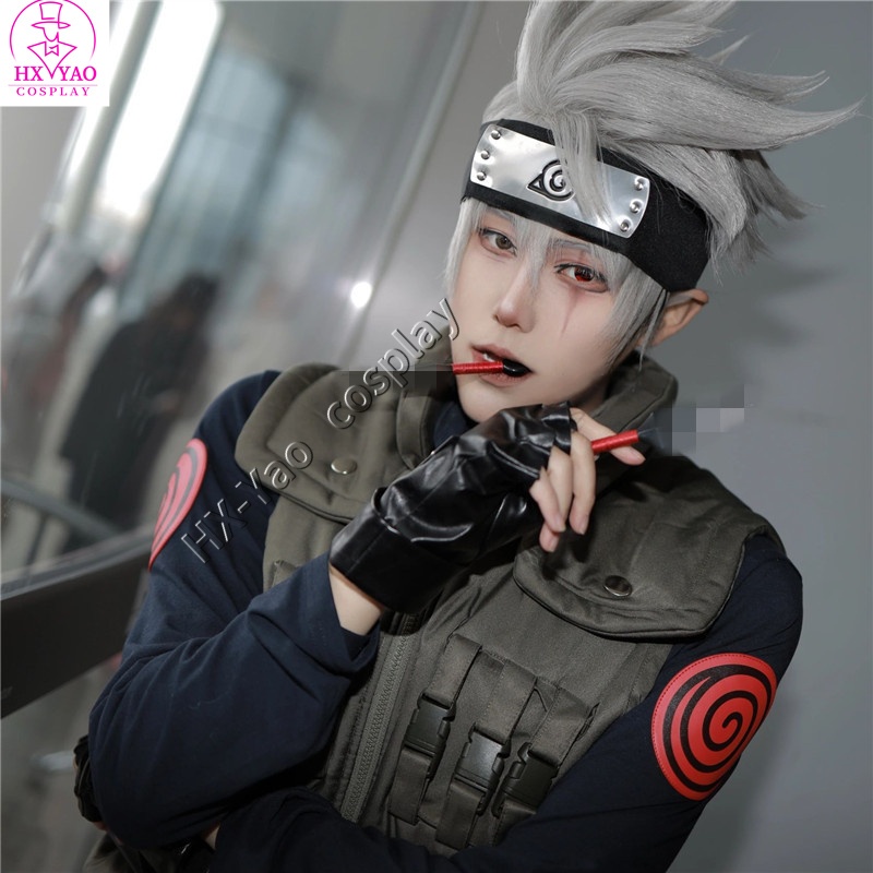 【HX-YAO】Hatake Kakashi cosplay Anime Costumes นารูโตะ 6 รุ่น Naruto คอสเพลย์เครื่องแต่งกาย