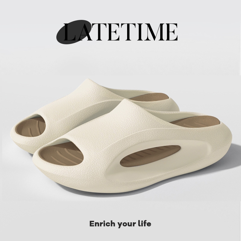 AYUER ผู ้ ชายและผู ้ หญิงฤดูร ้ อนกลางแจ ้ งพื ้ นหนา Step on Poo Feeling รองเท ้ าแตะกีฬา LT8031