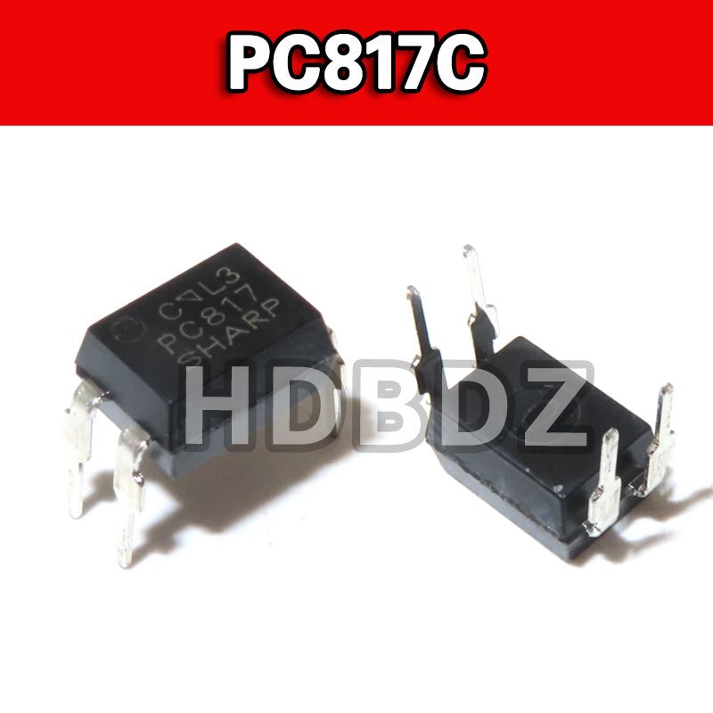 50pcs PC817C PC817 DIP-4 SHARP Optoisolator ออปโตคัปเปิล IC