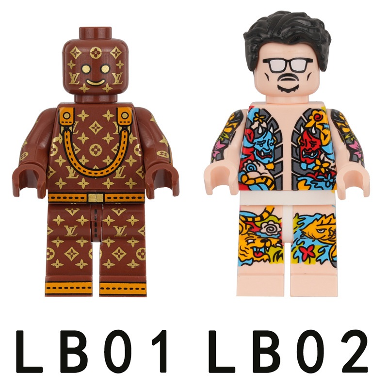 บล ็ อกของเล ่ นแฟชั ่ นสักตัวเลขอาคารบล ็ อกมินิของเล ่ น LB01 LB02